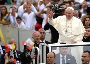 Pope Francis during his visit to Tirana, Albania