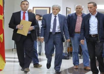 Ali Ahmeti and Artan Grubi of BDI