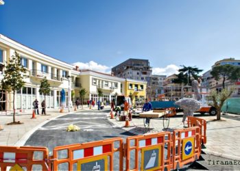 tirana, old, town, market