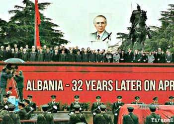 enver, hoxha, funeral, albania, communism