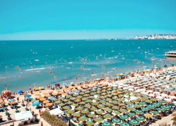 Durres seaside in Albania