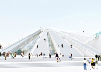 Plans for the new pyramid project in Tirana