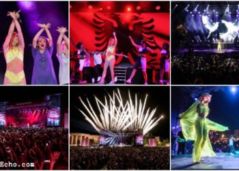 Rita Ora flashy concert in Tirana, Albania